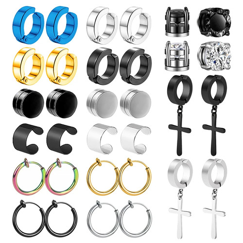 Magnetic earrings clip women - magnetic,