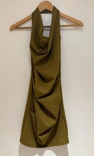 Zara Green Khaki Halterneck