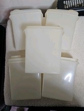  Tupperware Junior Store N Pour Clear Cereal Container 499 509 Lid X 5 Vintage