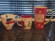3 Christmas Mugs