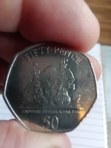 2008 gibraltar 50p coin - 2008,