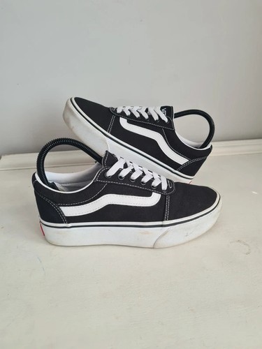 Vans trainers black white - black,