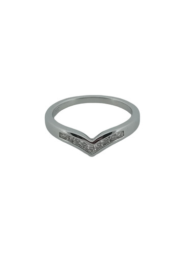 9ct white gold 15ct natural - 9ct, 0.15ct