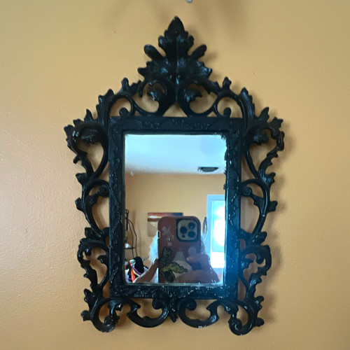 Black baroque rococo framed - baroque/rococo,