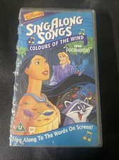 Disney Sing Along Songs - Colours Of The Wind VHS Video Tape, 1995, Pocahontas