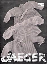 45 Jaeger Three Matinee Coats Baby Wool/3 Ply Z