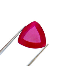 Loose Gemstone 9.50 Ct Natural Red Beryl Bixbite Trillion Cut FromUtah Certified