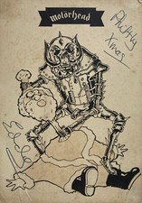 MOTORHEAD - Signed Cartoon -