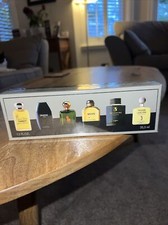 Vintage Set Of 6 Miniature Aftershaves Coffret Including Ralph Lauren And Armani