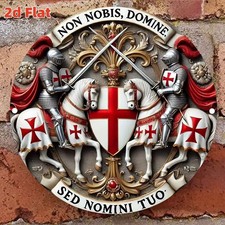 Knights Templar  Wall Metal