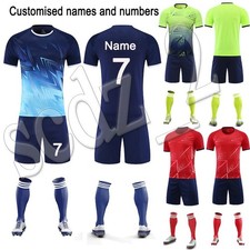 Personalized Football Kids Boys Girls kit Shirt Training Set Birthday Gift