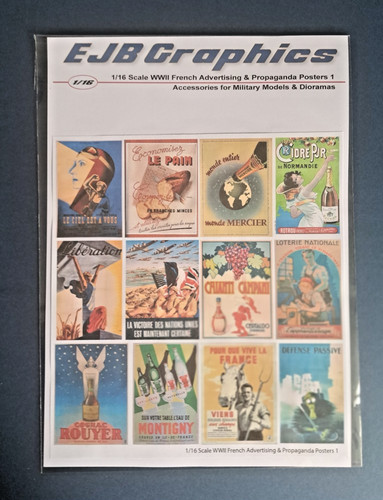 Scale wwii printed french - 1/16,