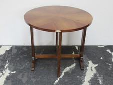 Retro 1960s/1970s Centa Small Round Folding Gateleg Sunburst Design Coffee Table