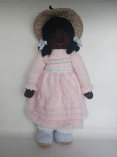 Hand knitted doll old - hand,