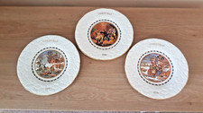 3 x Vintage Coalport Christmas Plates. 1977, 1979 & 1980