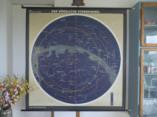 Vintage school wall map - |,