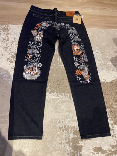 Evisu mens denim - jeans, white