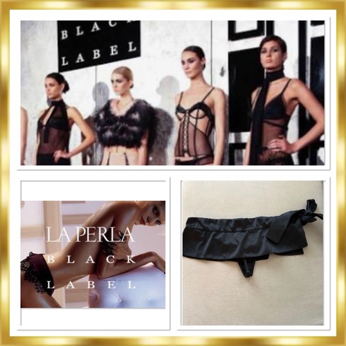 Perla black label silk bow - la,