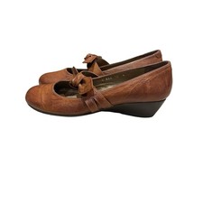 Riva Pewter Brown Leather Bow