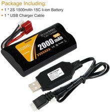 2S Battery 7.4V 2000mah 20C T
