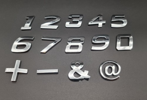 Chrome numbers number digit - numbers,