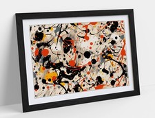 JACKSON POLLOCK RED BLACK