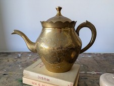 Antique Brass Tea Pot Kettle