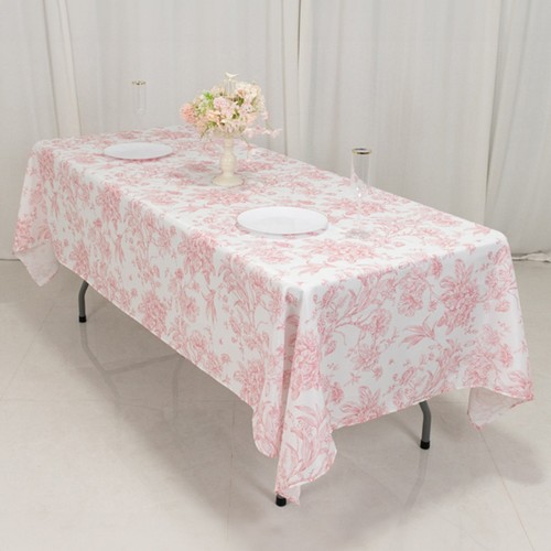 102 pink french toile - 60",