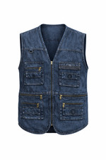 Mens Waistcoat Denim Jean