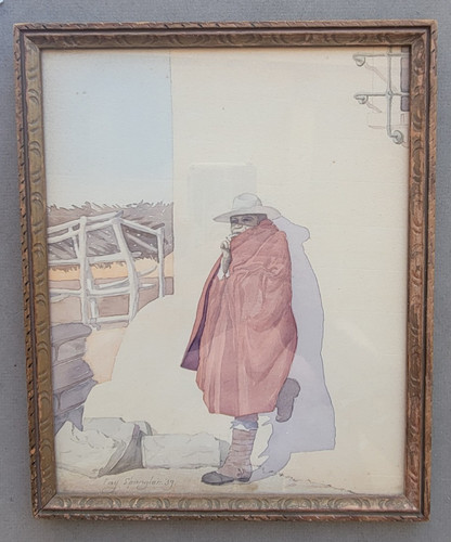 1939 watercolor native - 1939, watercolor...native