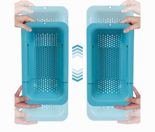 Light blue plastic over sink - light,