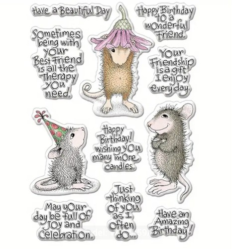 Clear stamps mouse transparent - clear,