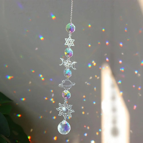 3pcs crystal wind chime - crystal,