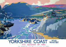 Vintage Railway Poster WHITBY