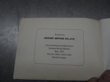 Suzuki LT230 GE LT 230 1980s Owners Manual / Hand Book