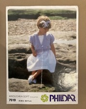 Pre-owned Phildar Knitting Pattern 7519 - Girls Child Cardigan - 23-28” 4ply