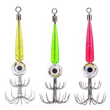 2Pcs LED Flasher Light Squid Jig - 9cm - Sea Fishing - Squid Lures