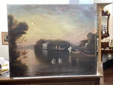 Antique European Unsigned Oil