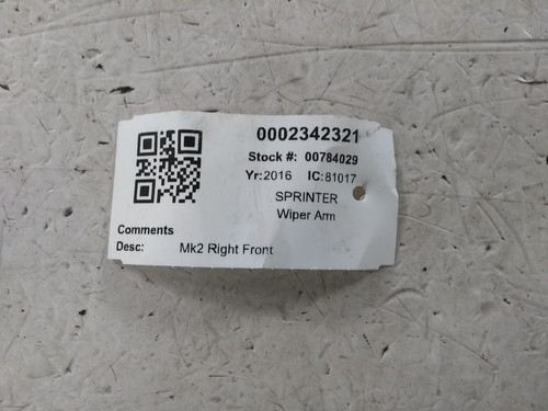 Mercedes sprinter wiper - mercedes, arm