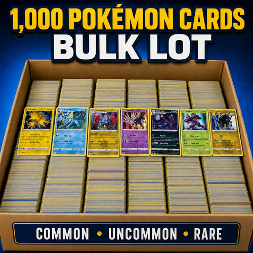 1000 pokemon cards bulk lot - 1000,