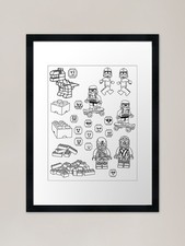 Lego Framed Art Print Framed