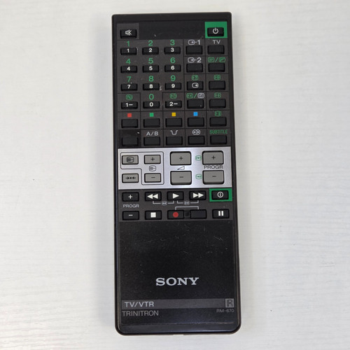 Sony trinitron 670 tv - rm-670,