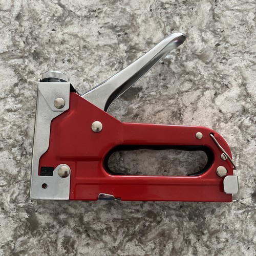 Craft staple gun red - craft,