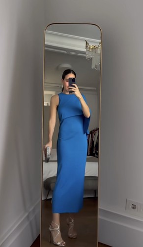 Zara woman ss23 mid blue - woman,
