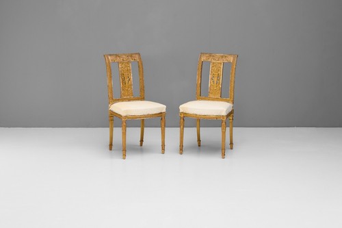 Pair salon chairs - salon,