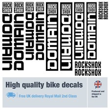 Rockshox Domain new bike decals & free bike protection (27 pack) free delivery