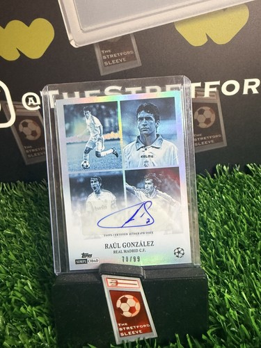 Raul gonzalez auto topps - raul, /99