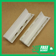 131369 x 2 IKEA BESTA Plastic Drawer Connectors  - WHITE