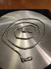 Long 925 Silver Byzantine Chain 60cms 23.5 Inch