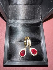 Pear Cut Ruby 1.0ct Halo